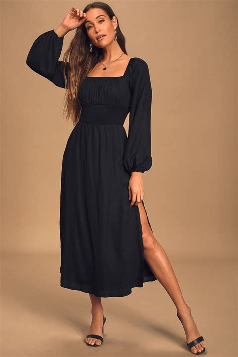 lulus long sleeve black dress|long full sleeve party dresses.